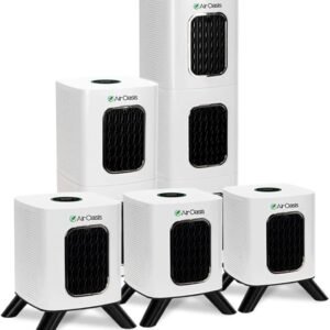 iAdapt 2.0 H13 HEPA Filter Air Purifier | Whole Home Healthy Air Bundle | 5 Air Purifiers, 3x Small, 1x Medium & 1x Large Air Purifier