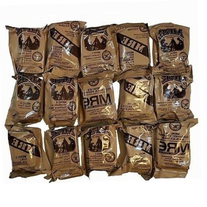 MRE Meals Ready to Eat A and B bundle cases 2025, 2026 inspection. Genuine Military US surplus emergency food bulk supply full box with heater - Image 3