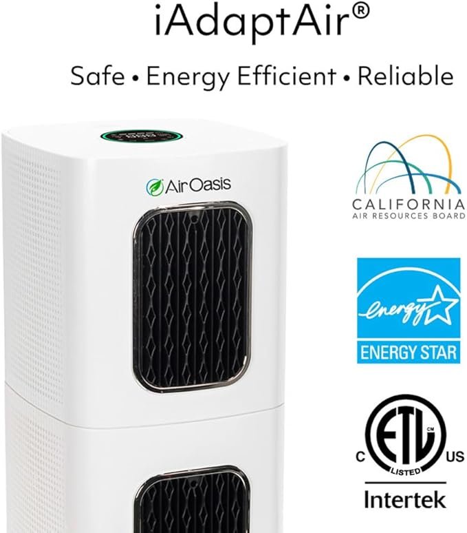iAdapt 2.0 H13 HEPA Filter Air Purifier Reduces 99% of Viruses, Mold, Dust, Smoke, Pollen & Odors Quietest on The Market WiFi Compatible 3,975 Sq Ft of Clean Air - Image 2