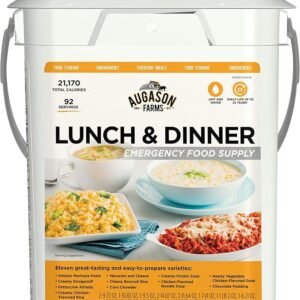 Augason Farms Lunch and Dinner Variety Pail Emergency Food Supply 4-Gallon Pail